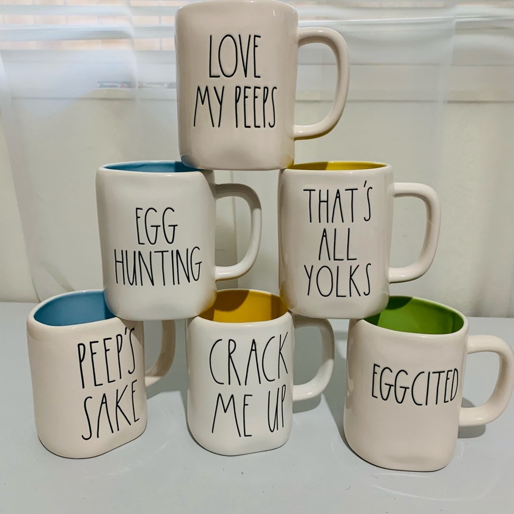 Rae Dunn Easter Mugs
